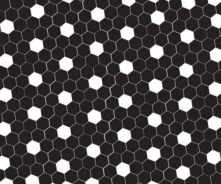 Hexagon soccer ball pattern with transparent background elements. 스톡 일러스트