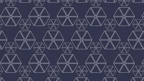 Hexagon Star Grid Background Stock Illustration