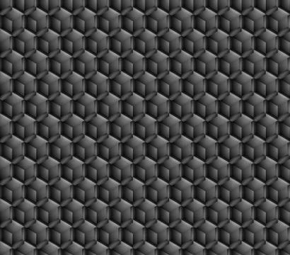 Hexagon structure Dark geometric Abstract technology background Stock Illustration