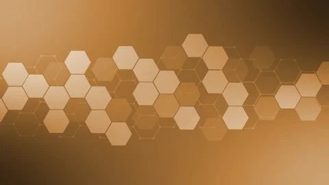 Hexagon technology background animation, Abstract hexagon pattern forming a.. Stock Footage 329385726