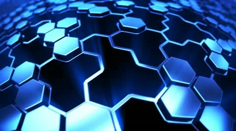 Hexagon technology background Stock Footage 21488193