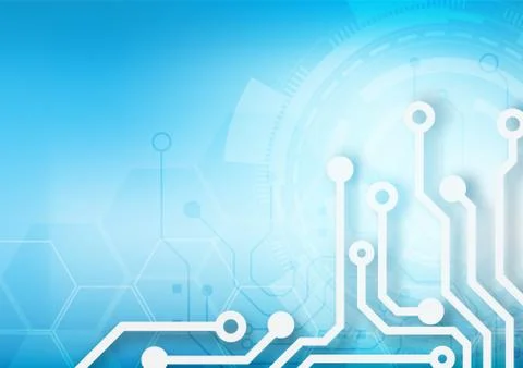 Hexagon technology background Stock Illustration