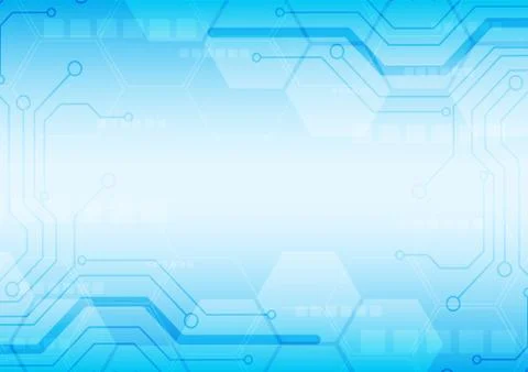 Hexagon technology background Stock Illustration