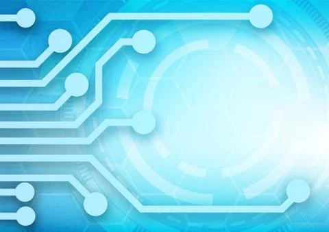 Hexagon technology background Stock Illustration