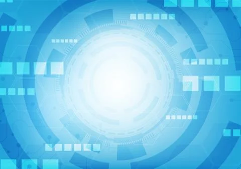 Hexagon technology background Stock Illustration