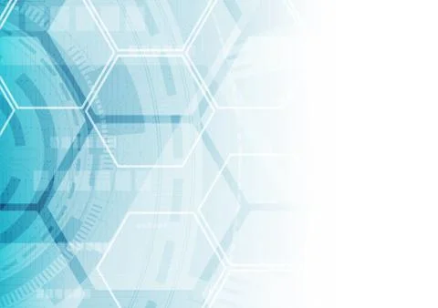 Hexagon technology background Stock Illustration