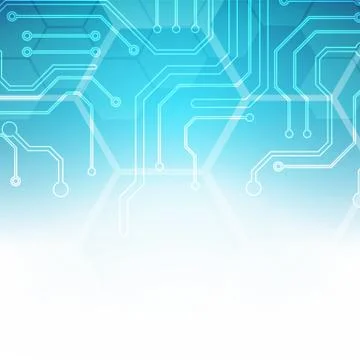 Hexagon technology background Stock Illustration