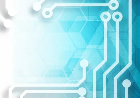 Hexagon technology background Stock Illustration