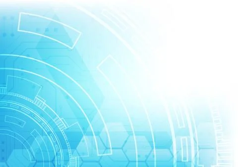 Hexagon technology background Stock Illustration