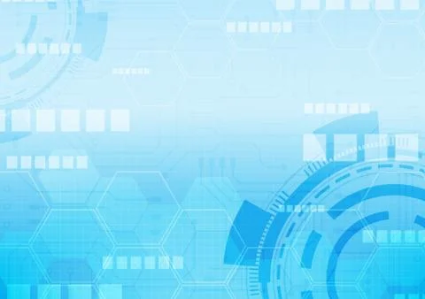 Hexagon technology background Stock Illustration