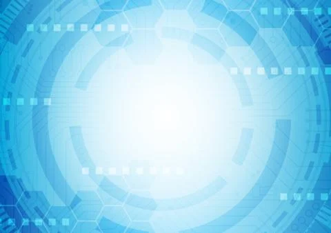 Hexagon technology background Stock Illustration