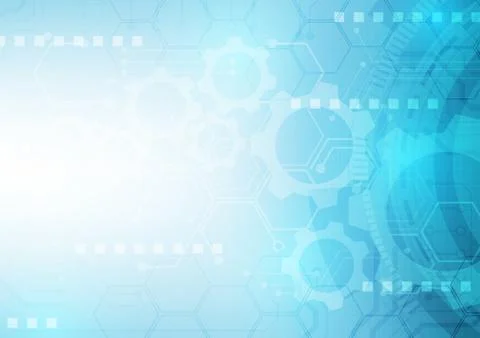 Hexagon technology background Stock Illustration