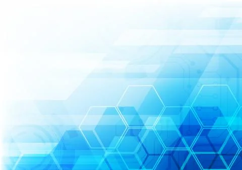 Hexagon technology background Stock Illustration