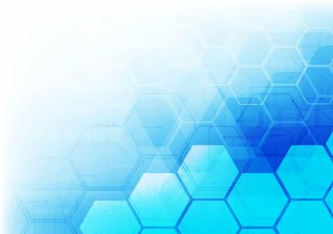 Hexagon technology background 库存插图