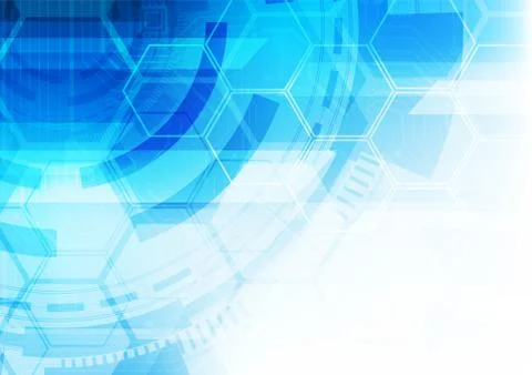 Hexagon technology background Stock Illustration