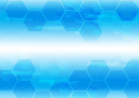 Hexagon technology background Stock Illustration