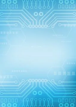 Hexagon technology background Stock Illustration