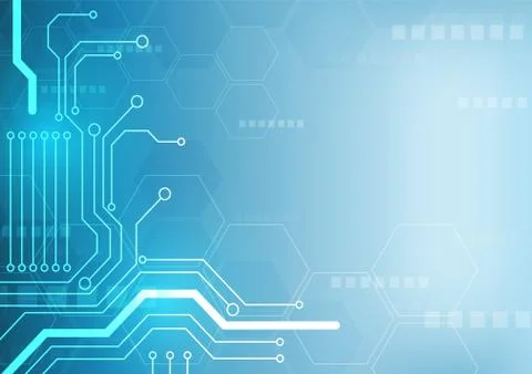 Hexagon technology background Stock Illustration