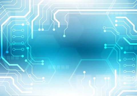 Hexagon technology background Stock Illustration