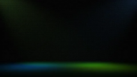 Hexagon texture background with blue and green spotlights Video stock 130875045