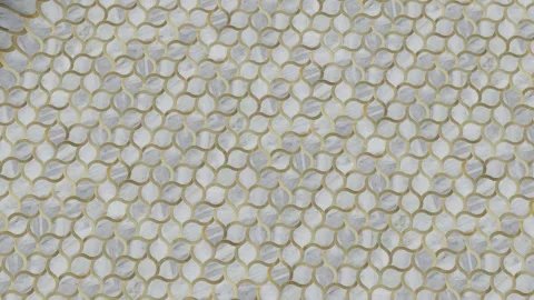 Hexagon Tile Texture Top View Video stock 320829189