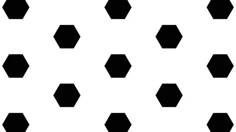 Hexagon Transition 01- Large Size Tiles Stock Footage 201499667