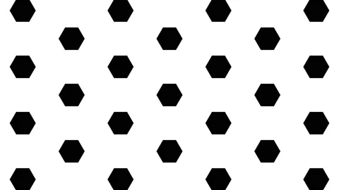 Hexagon Transition 02 - Medium Size Tile Stock Footage 201499652