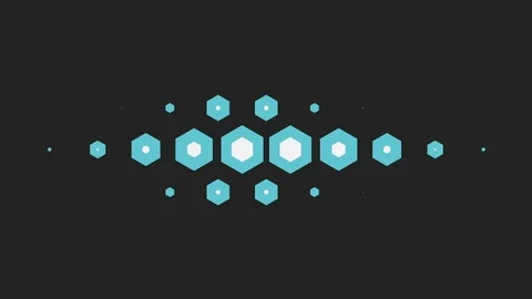 Hexagon Transitions. Motion graphics. 4K... | Stock Video | Pond5