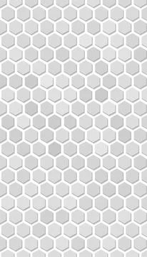 Hexagon vector texture. Hexagonal grid repeat pattern. Geometric pattern mono Illustrazione stock