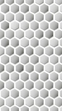 Hexagon vector texture. Hexagonal grid repeat pattern. Geometric pattern mono Stock Illustration