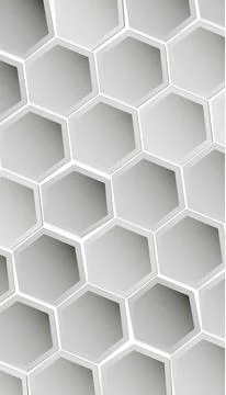 Hexagon vector texture. Hexagonal grid repeat pattern. Geometric pattern mono Stock Illustration