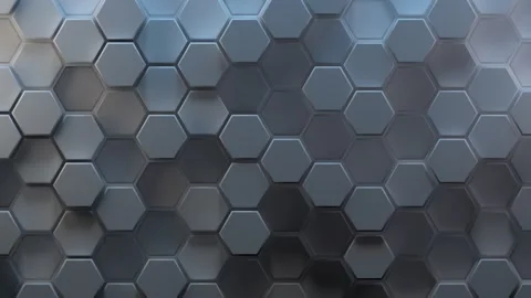 Hexagon Wall Background Stock Footage 311173299