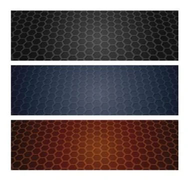 Hexagon wen header Stock Illustration