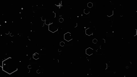 Hexagon white 스톡 동영상 156405428