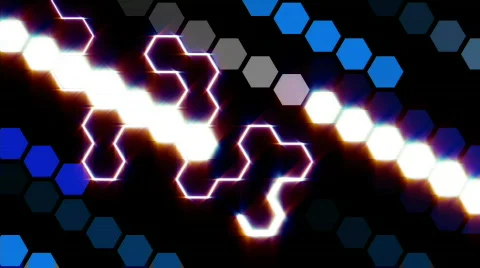 HEXAGON4 CENTER Stock Footage