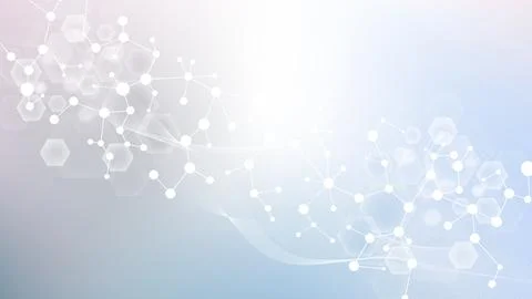 Hexagonal abstract background. Big Data Visualization. Global network connection Illustrazione stock