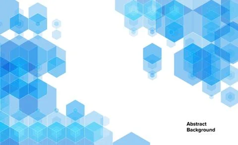 Hexagonal abstract background Stock Illustration