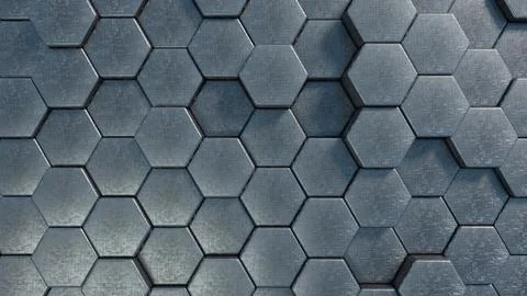 Hexagonal abstract background Stock Illustration