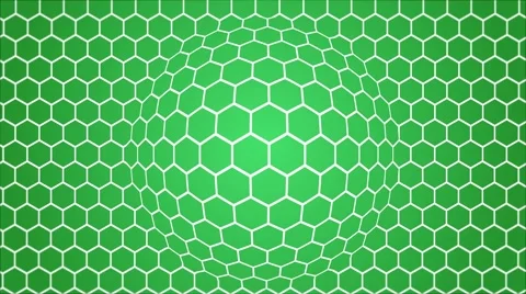 Hexagonal abstract scifi microscope style modern motion background loop green Stock Footage 60527665