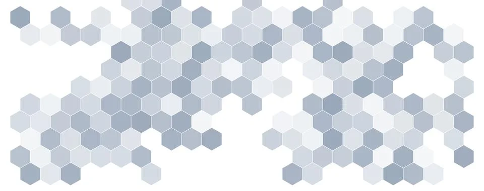 Hexagonal abstract technology grey background. Honeycomb science vector octagon 스톡 일러스트