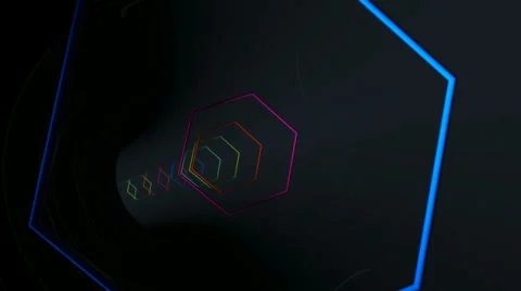 Hexagonal array reflection Stock Footage 32402867