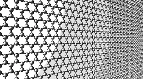 Hexagonal atomic structure. Sketch version for presentations and reports. 4K Stock Footage 66572882