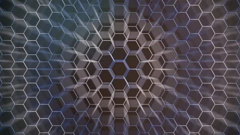 Hexagonal background for design. Illustrazione stock
