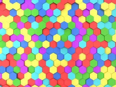 Hexagonal background Stock Illustration