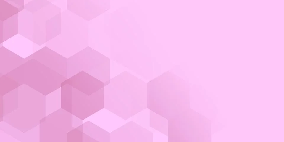 Hexagonal background. Light gradient background. Stock Illustration