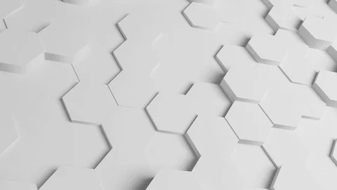 Hexagonal background loop Stockbeeldmateriaal 102387198