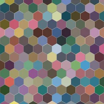 Hexagonal background pattern for web and print Stock Illustration