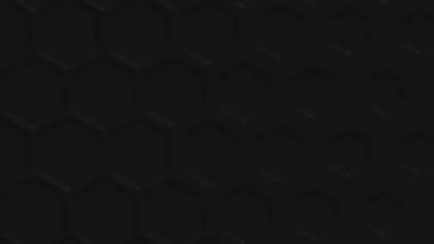 Hexagonal Black abstract background - 3d abstract hexagons rendering Stock Footage 149984488
