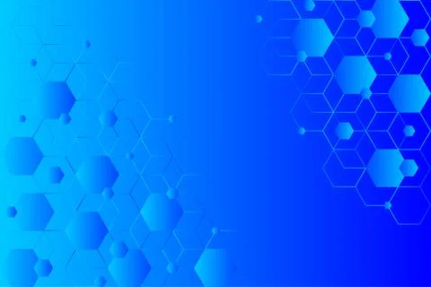 Hexagonal blue Stock Illustration