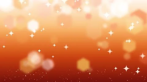 Hexagonal Bokeh Starburst Glitter Curtain in Amber Gold Backdrop Design. Stock Illustration